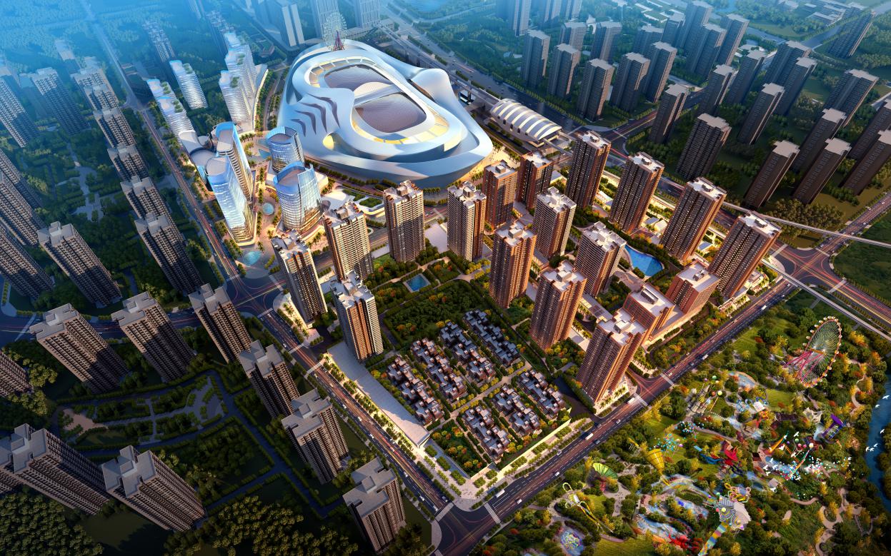 中国摩效果图中国摩·檀香花园城中央·名校旁·公园里套内约51-90㎡