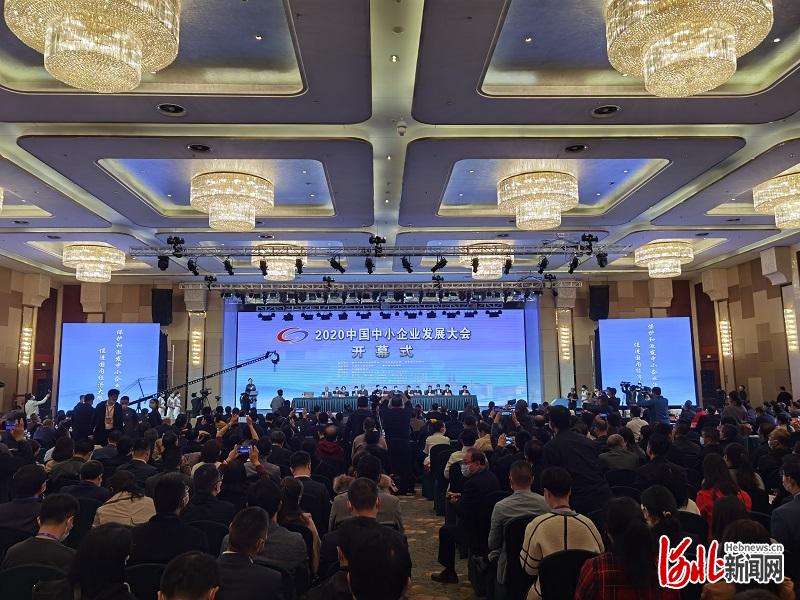 图为2020中国中小企业发展大会开幕式现场。河北日报记者王育民摄