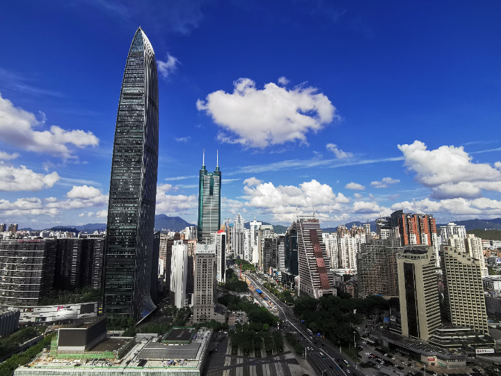 远眺深圳。新华社记者 王丰 摄