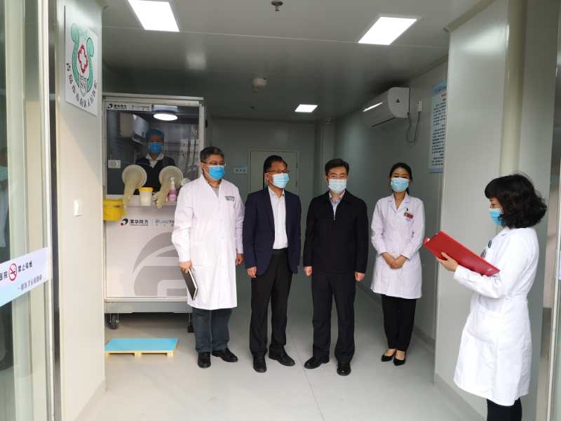 青岛市人防办向一线医院捐赠新型核酸取样“神器”