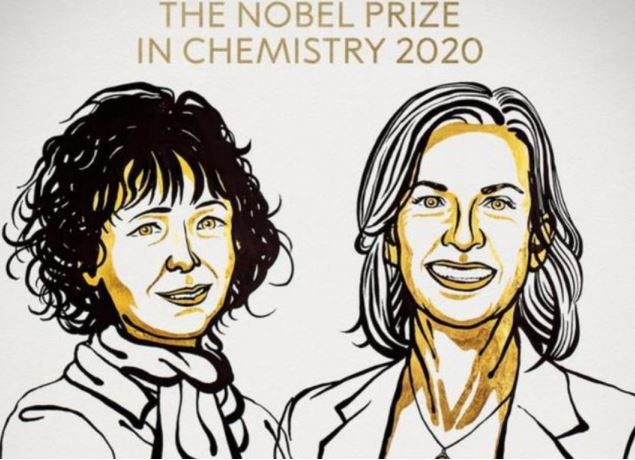 10月7日，2020年诺贝尔化学奖揭晓，法国科学家伊曼纽尔&middot;夏彭蒂耶（Emmanuelle Charpentier）和美国科学家詹尼佛&middot;A.杜德娜（Jennifer A. Doudna）获得了这一奖项。