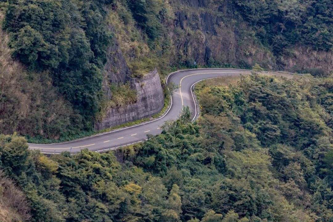 宁波这条盘山公路美得醉人!头上开着小火车,还有色彩斑斓的水库湿地!