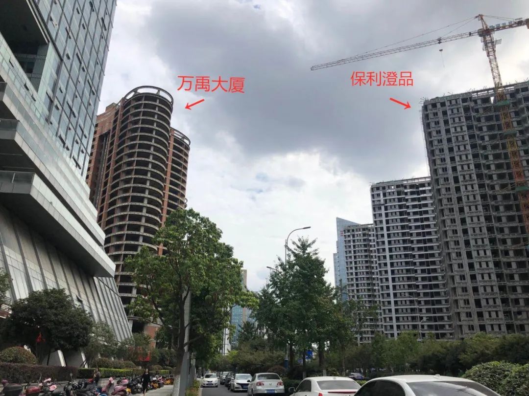 万禹大厦位于杭州市萧山区钱江世纪城h-07-2地块与"百亿地王"保利澄品