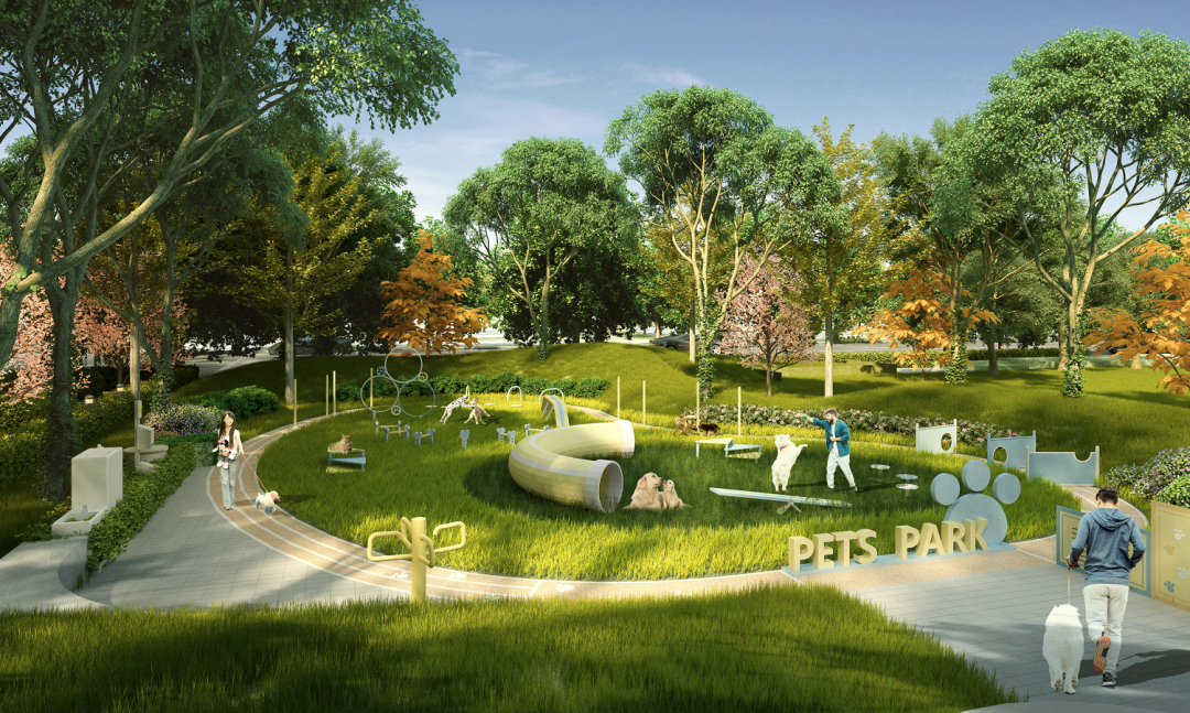 新希望锦粼九里宠物乐园 效果图作为"千亿级经济大道"光谷五路之上仅