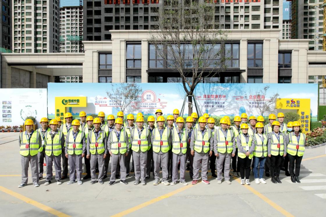 管理团队通过此次的示范工地观摩活动,可以看出陕建八建集团在工程
