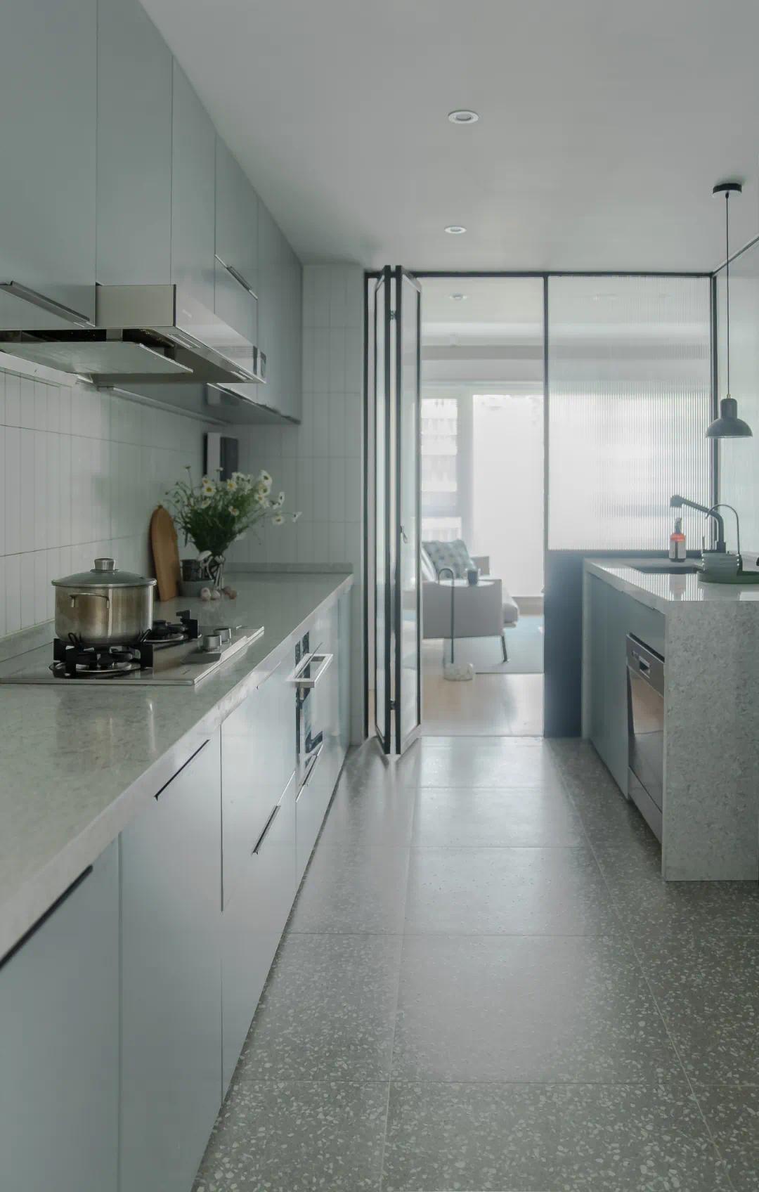 160平米新中式风格_开放式豪华厨房装修设计效果图 – 设计本装修效果图