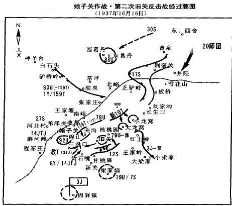 娘子关作战 第二次旧关反击战经过要图