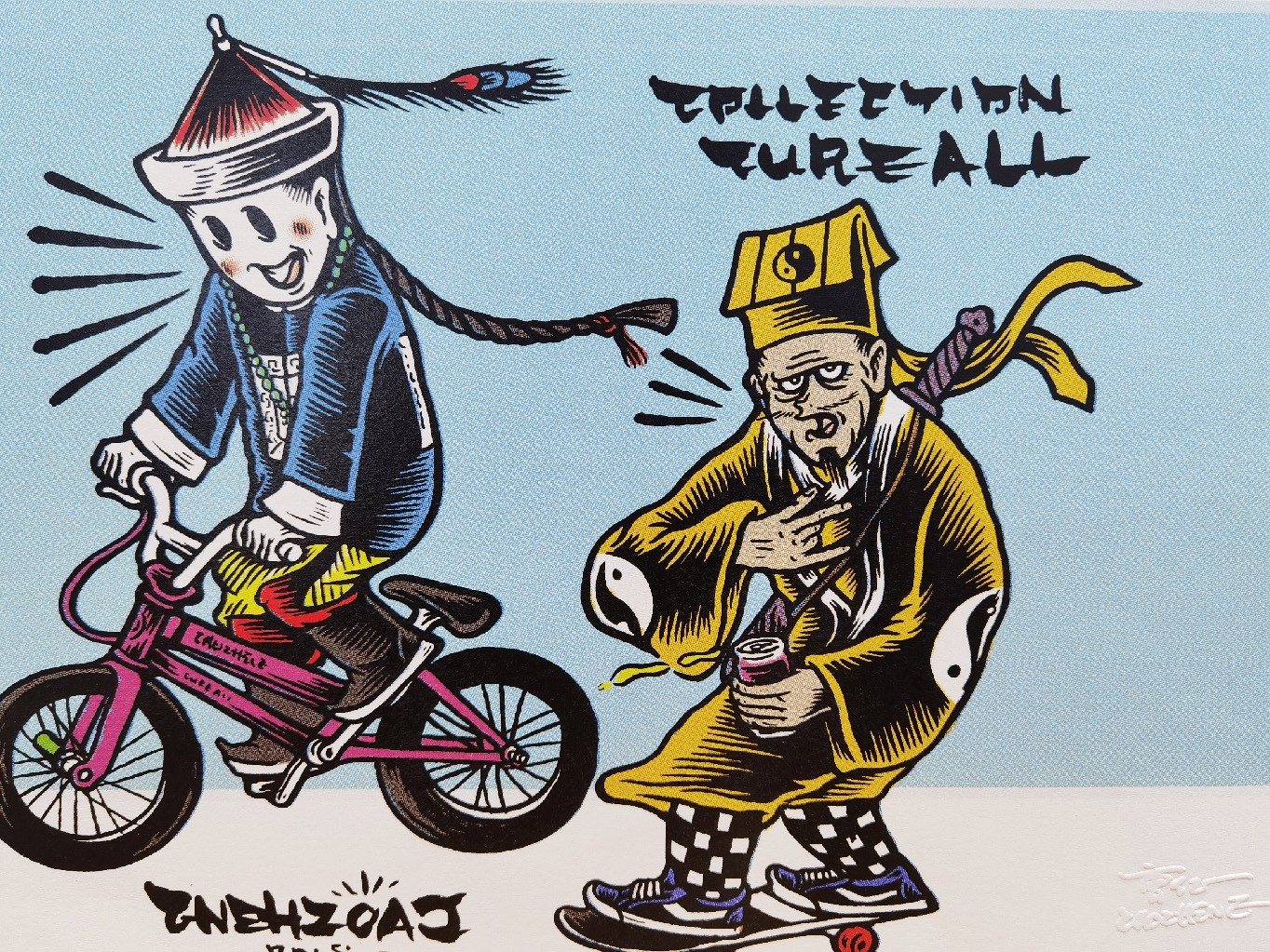 《曹征作品:小僵尸系列》曹征坚信的座右铭:"画画于我是日常,是铭记