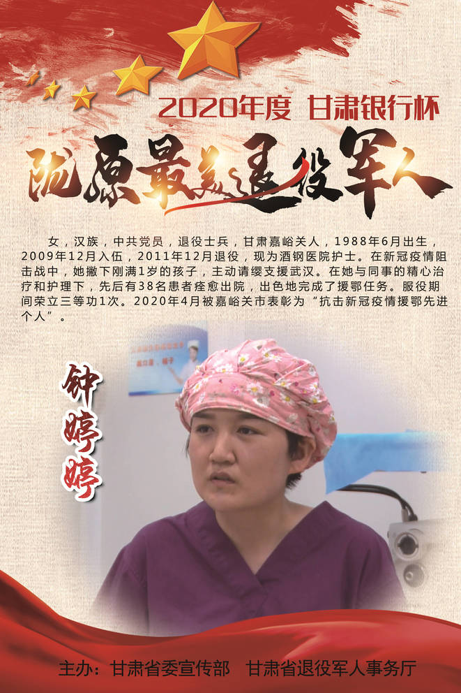 退役不褪色！1集体19个人入选这份陇原“最美”名单