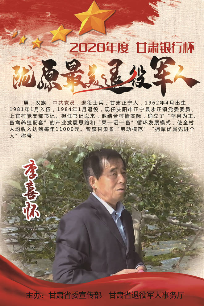 退役不褪色！1集体19个人入选这份陇原“最美”名单