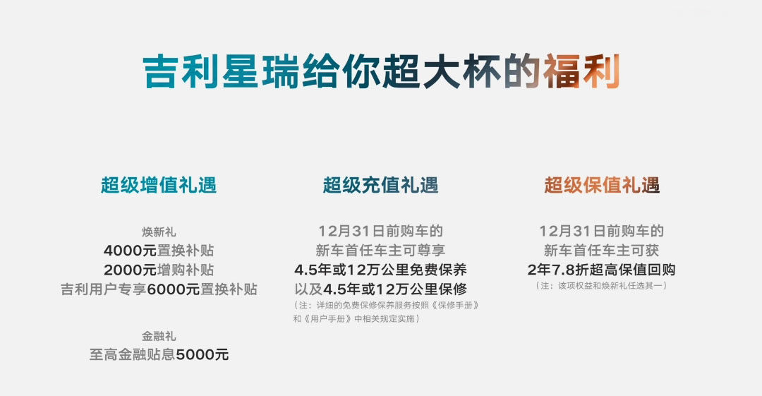 吉利星瑞正式上市 配置动力惊人/售价11.37万起