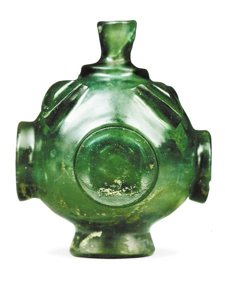 绿玻璃瓶 陕西历史博物馆藏