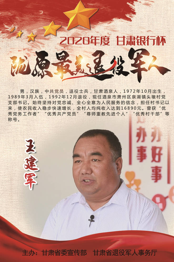 退役不褪色！1集体19个人入选这份陇原“最美”名单