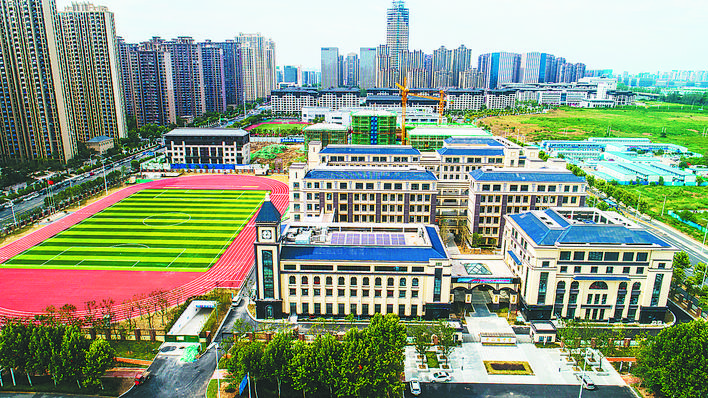 合肥市第46中学教育集团中山路中学全景.