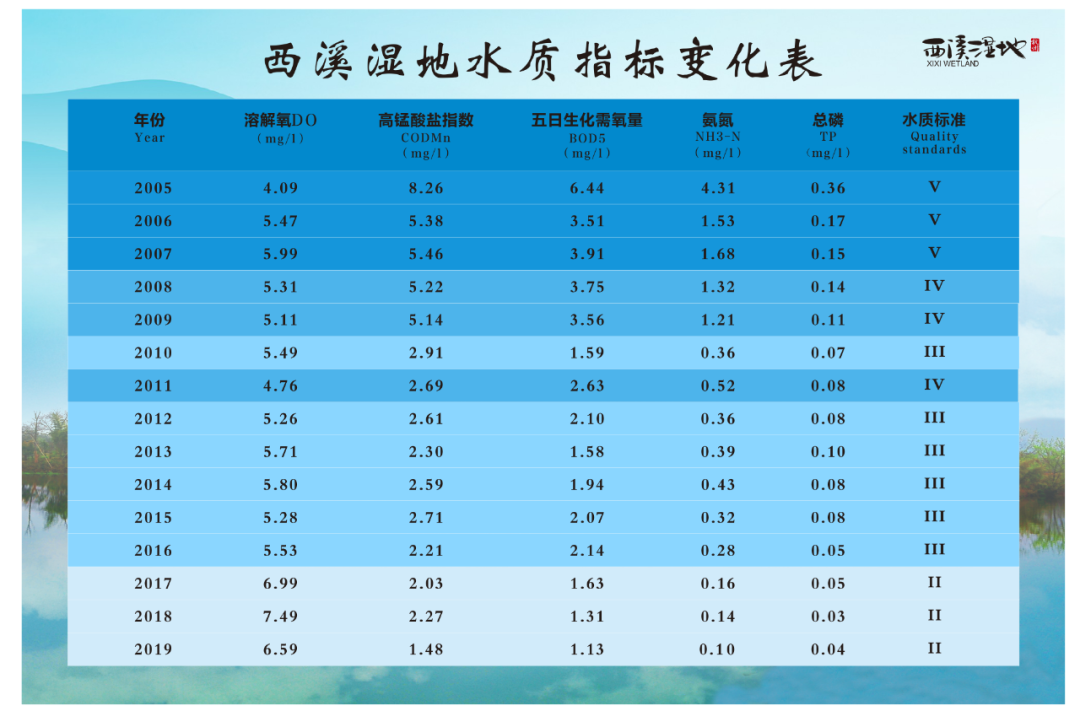 西溪湿地对其周边约15平方公里的气温起到0.5℃-1.5℃降低作用，显著缓解城市“温室效应”和“热岛效应”；它的存在，估计可使每天节水500-800吨，节电10-30万度，固碳能力目前达40万吨。（杭州西溪湿地公园管理委员会提供）