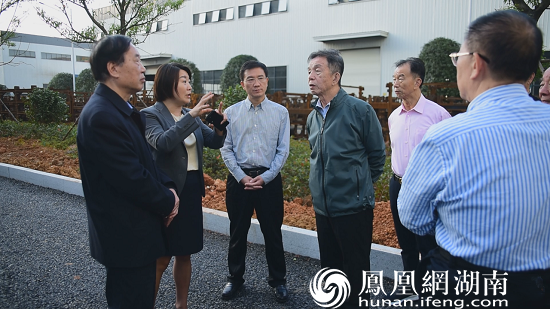 考察湖南现代装备制造配套产业园常德市老领导吴定宪,鼎城区委书记