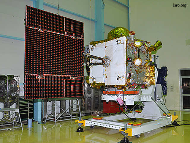 正接受测试的第二颗IRNSS卫星。