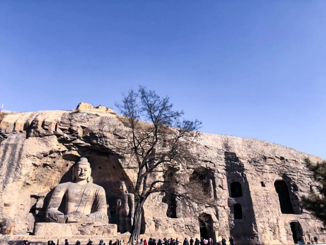 云冈石窟第16—20窟即象征帝王的昙曜五窟.