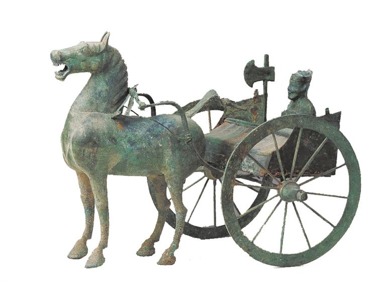 铜车马仪仗俑队(局部)