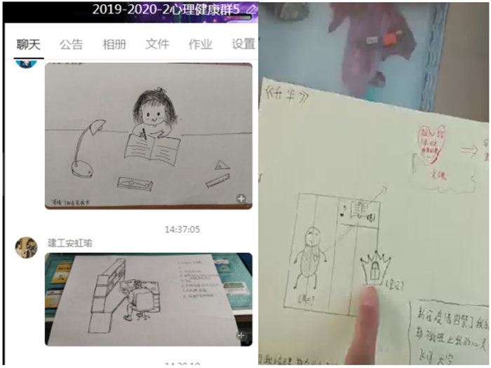 课堂绘画学生成果展示