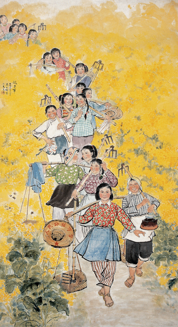 陆小曼丹青惊艳亮相女画师执笔点山河颜色