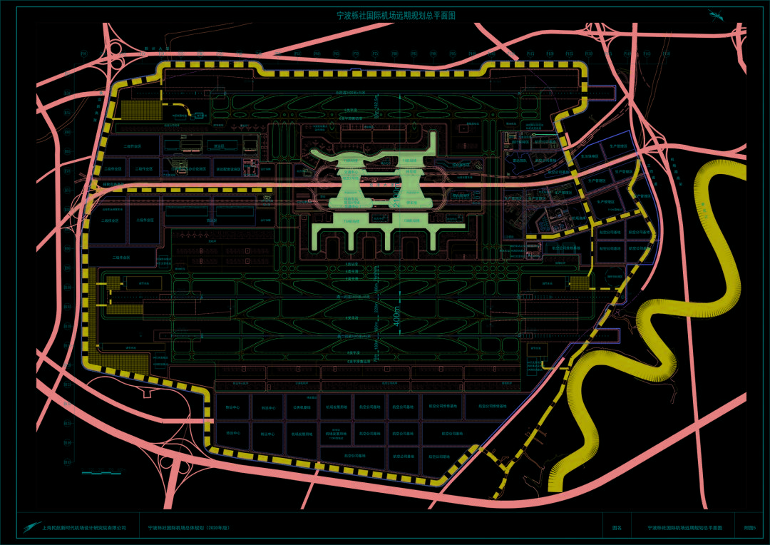 寧波櫟社國際機場遠期規劃總平面圖