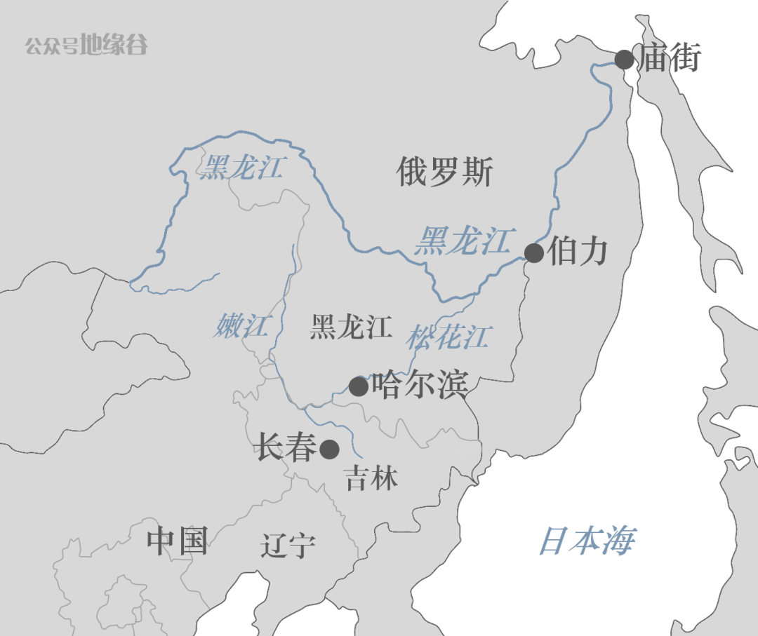 黑龙江海陆位置图片