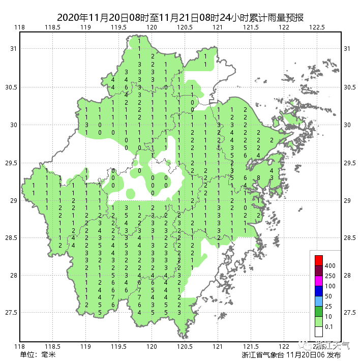 未来七天浙江省多阴雨天气 气温略有起伏