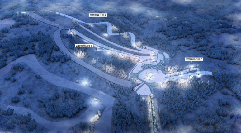 位于张家口市崇礼区密苑云顶乐园内的云顶滑雪公园，是北京2022年冬奥会和冬残奥会自由式滑雪及单板滑雪的比赛场馆，是北京冬奥组委确定的场馆化工作3个示范场馆之一。北京冬奥会期间，这里将举办自由式滑雪及单板滑雪空中技巧、雪上技巧、U型场地、坡面障碍技巧、平行大回转、障碍追逐6个项目的比赛，产生20枚金牌。