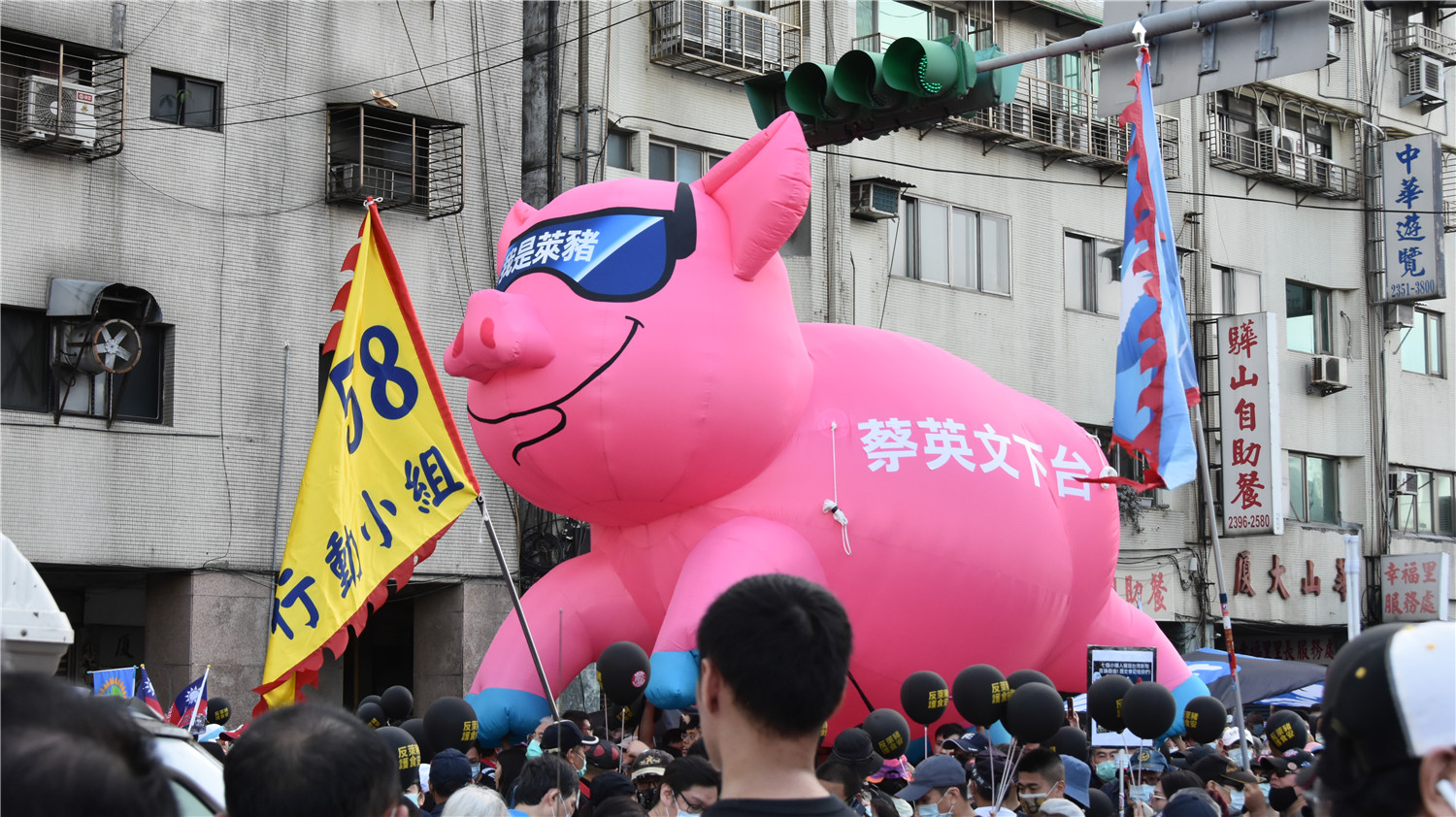 台湾"秋斗"发出反美猪怒吼,民进党称要"与世界接轨"