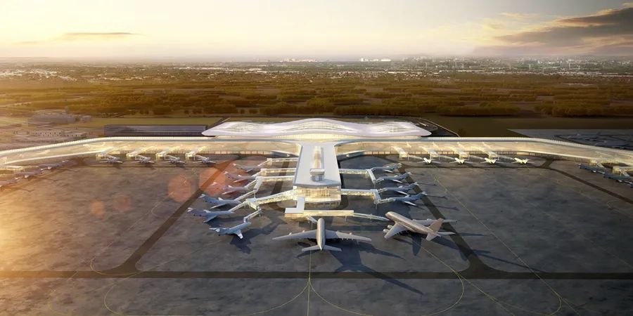 烟台蓬莱国际机场T2航站楼效果图