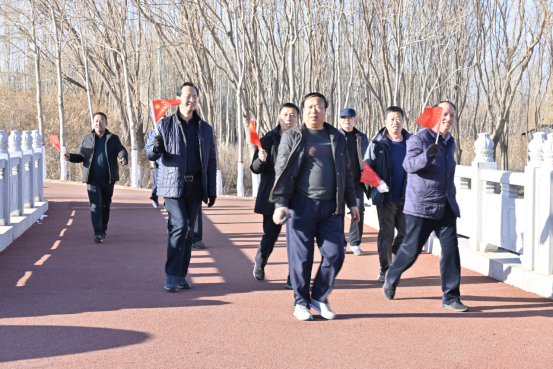 张掖市税务局“迎新春 健体魄 促四合”环湖徒步竞赛活动