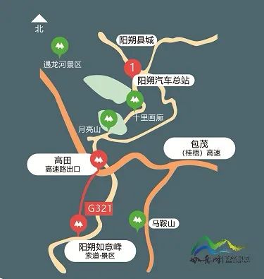 桂林阳朔如意峰索道景区