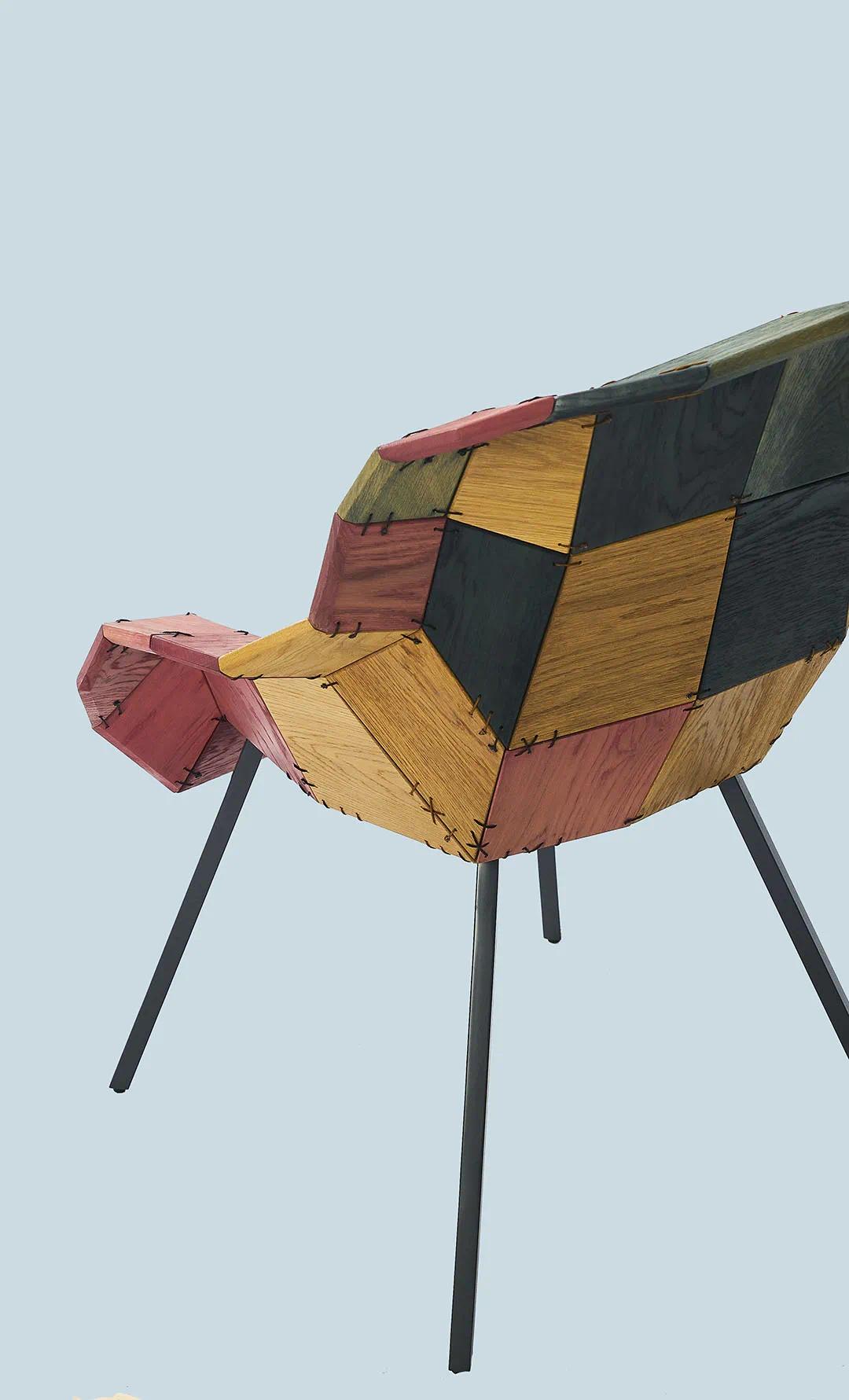 木头椅子都见过但您见过缝起来的木椅子吗