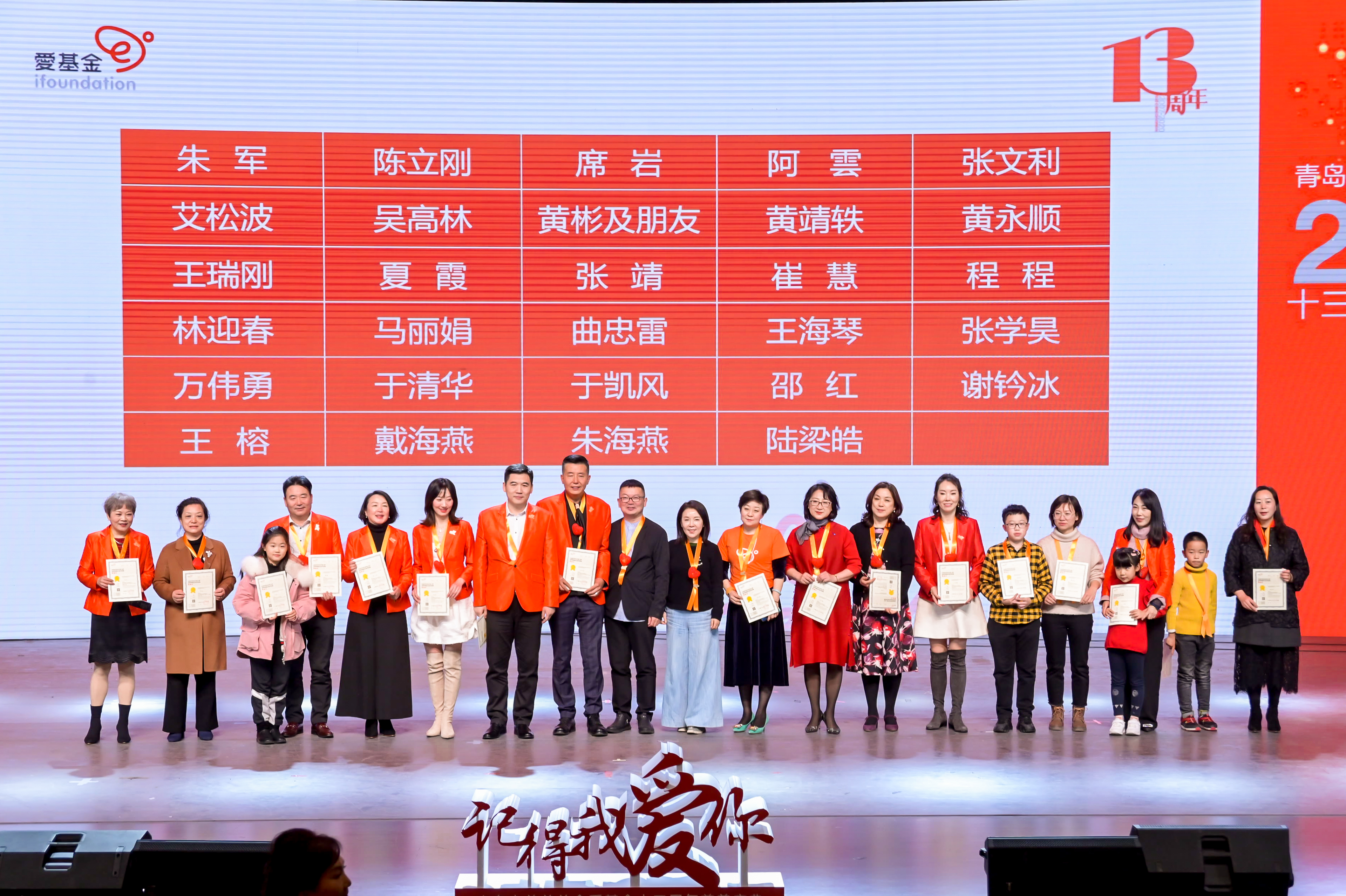 青岛市慈善总会爱基金13周年慈善庆典圆满落幕