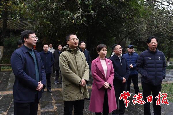 常德市委书记,市人大常委会主任周德睿,市委副书记,市长邹文辉分别