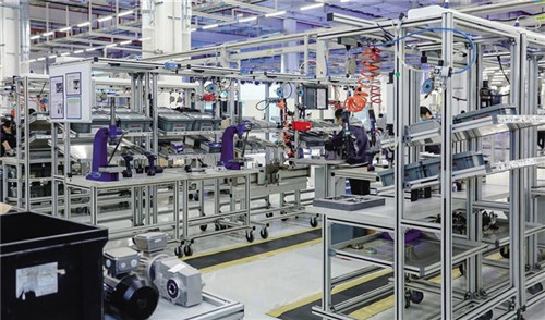 中欧合作产业园重点项目博世力士乐西安二期工厂一角。 陕西自贸试验区西安经开功能区供图
