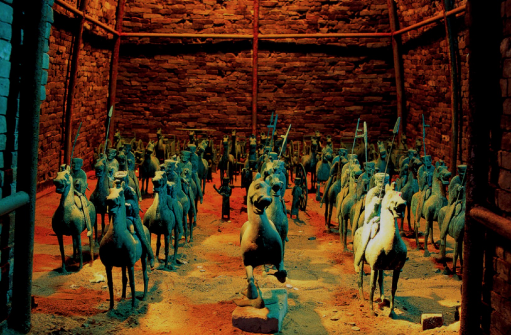 军事仪仗队(复制品) 武威雷台汉墓 原件藏甘肃省博物馆