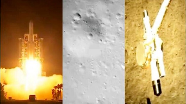 80秒回顾嫦娥五号探月：看宇宙实景 坑洼月球挖土“打包”