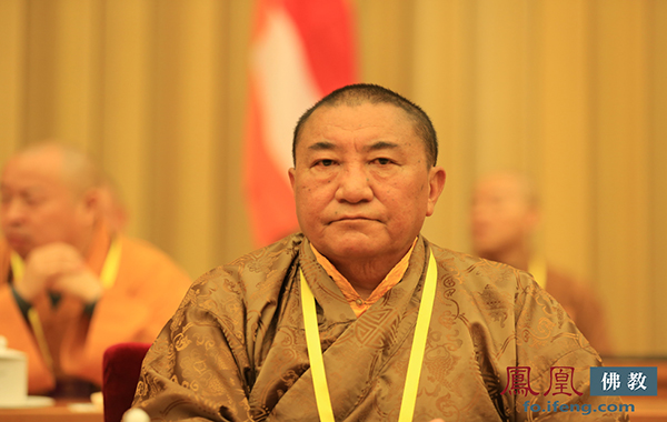 中国佛教协会副会长珠康·土登克珠(图片来源:凤凰网佛教)