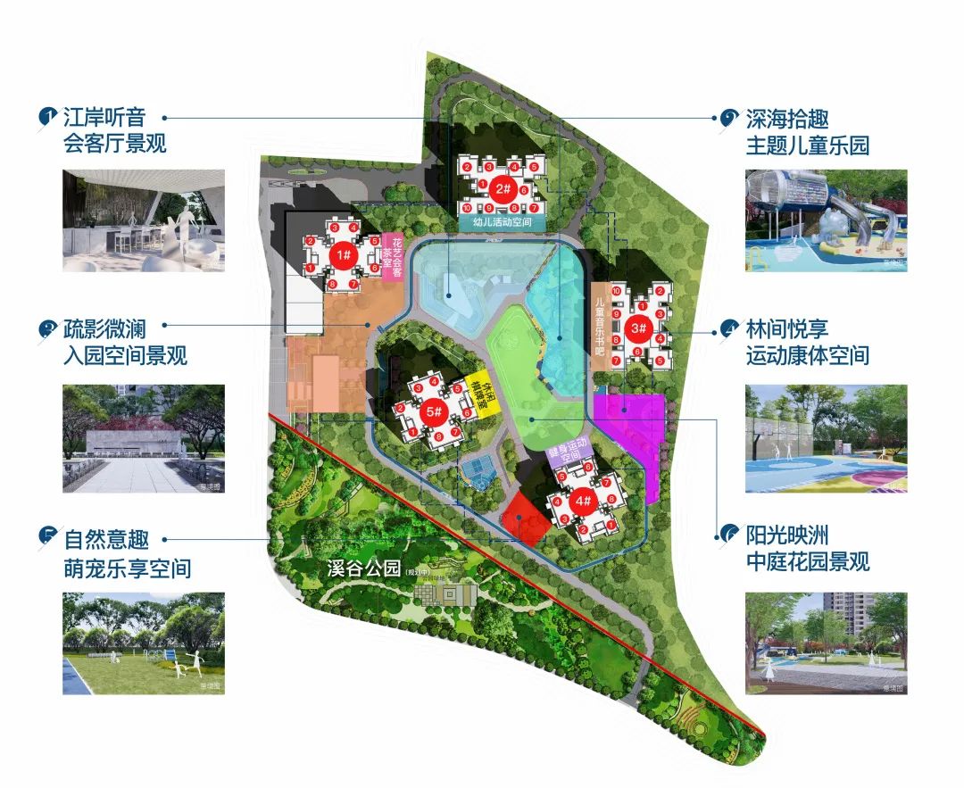 (千江凌云3#地块社区规划意境图)