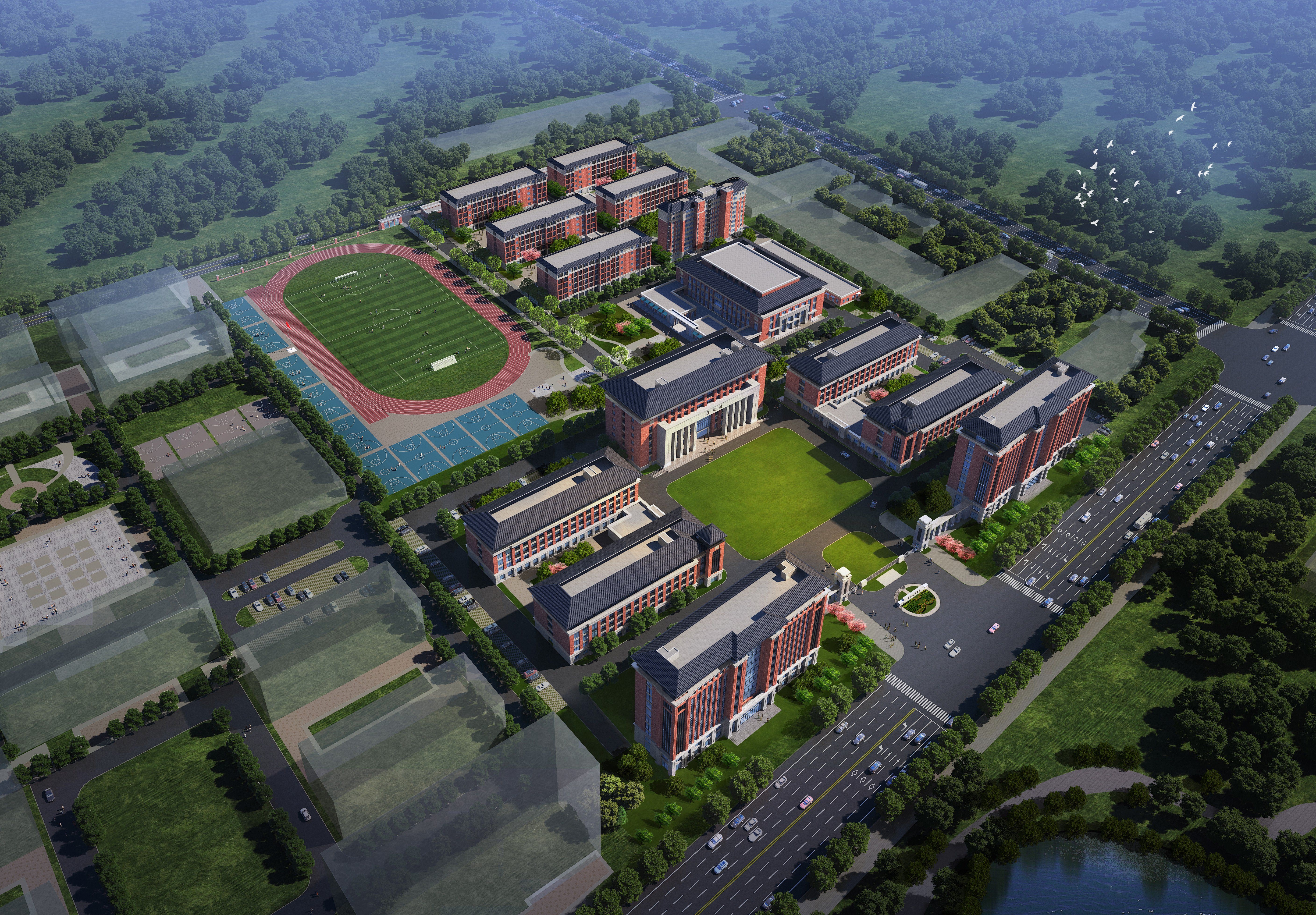 山东职业教育产业园一期项目效果规划图
