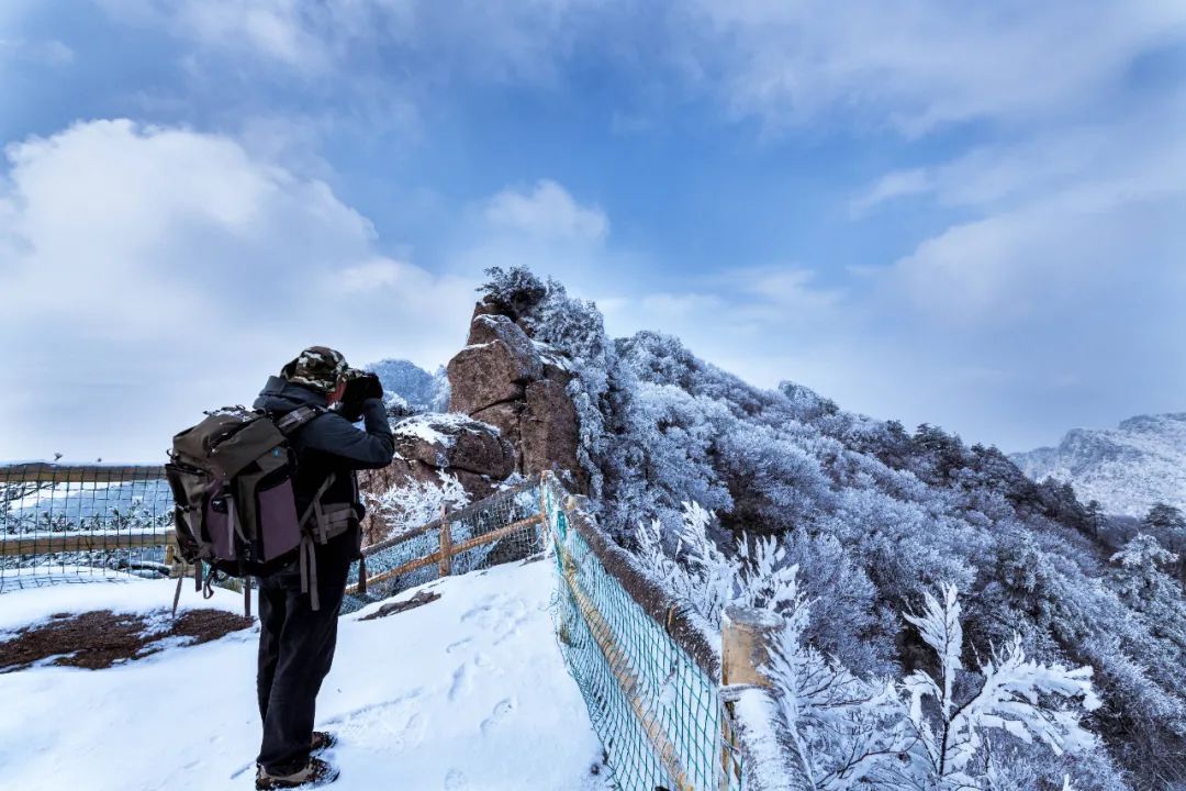 白云山冬日雪景,等你来!