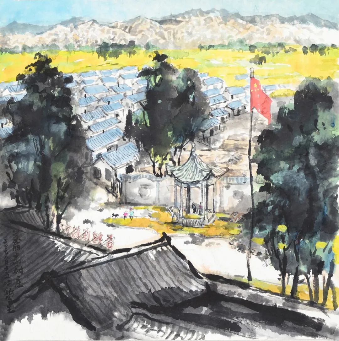 《美丽杏树庄之一》 王晓银 作