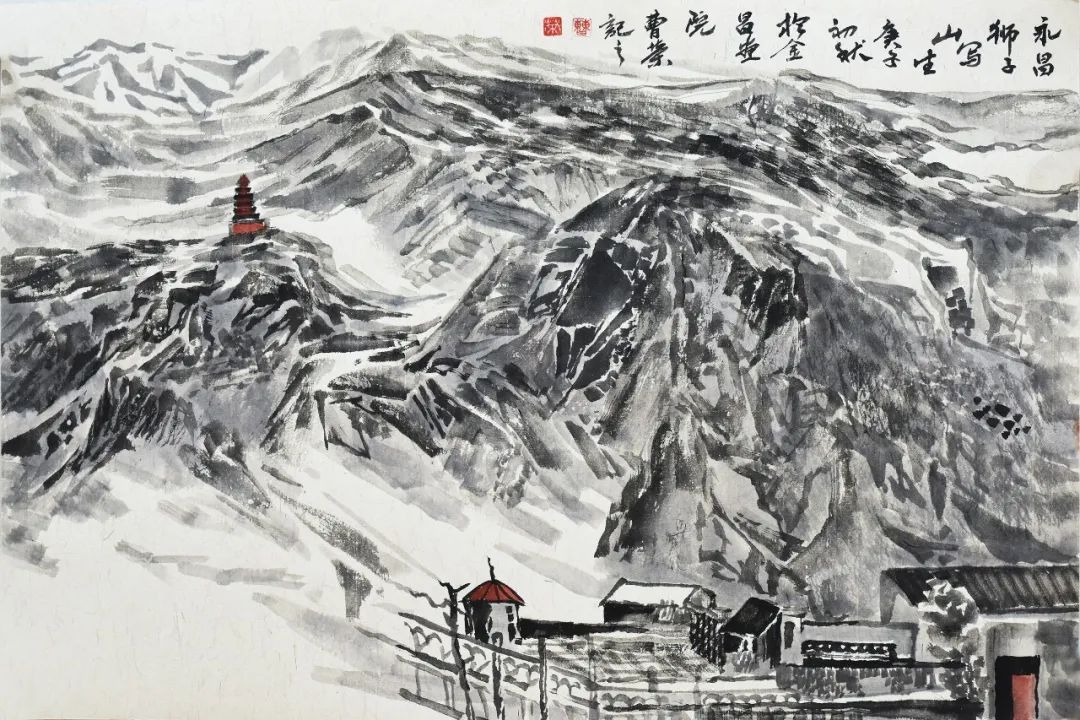 《永昌狮子山》 曹荣 作