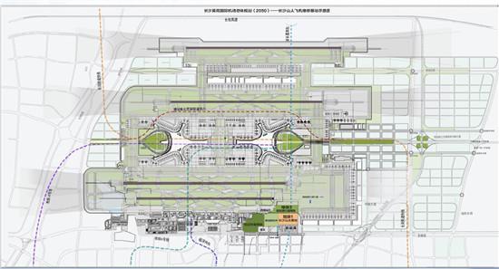 长沙机场平面图图片