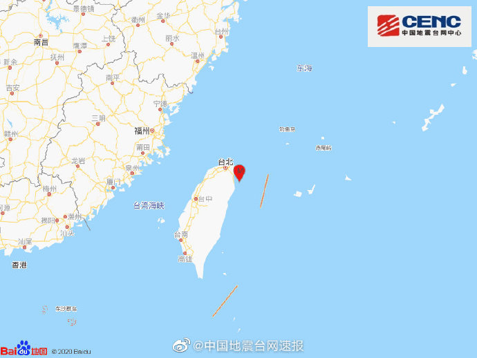 台湾东部海域发生5 8级地震福州 厦门有明显震感 凤凰网
