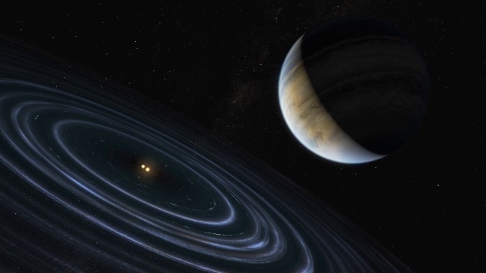 电脑仿真模拟：有着11倍木星质量的系外行星