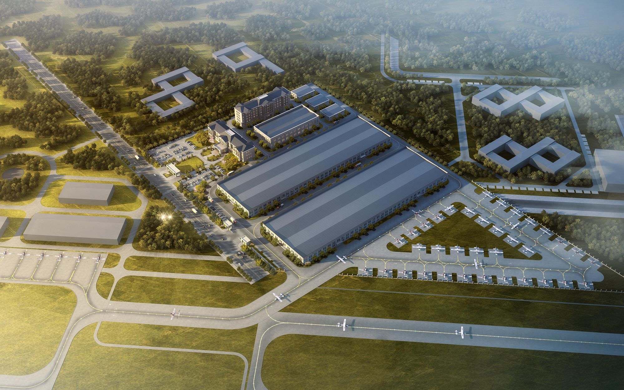 与万丰奥特控股集团携手共建钻石飞机青岛生产基地,加快推进航空产业