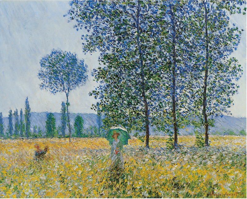 《光影效果:白杨树下》,现藏于德国斯图加特国家美术馆